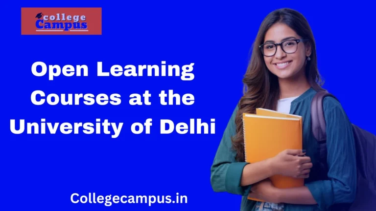 Exploring Open Learning Courses at University of Delhi